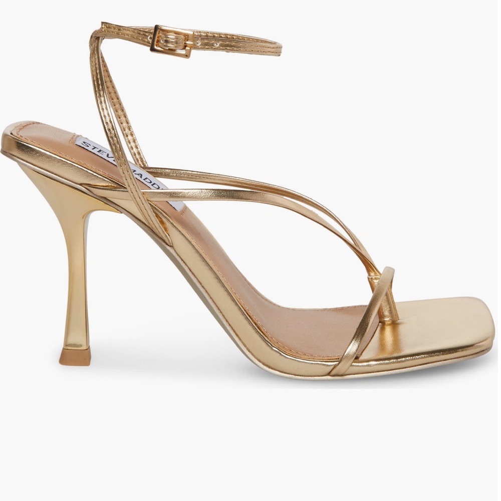 Steve Madden Gold Strappy Heels